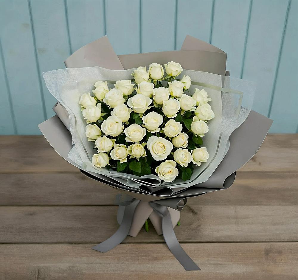 Букет Белоснежная нежность в Красном Яре Омской области