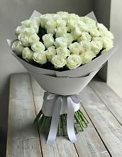 Букет 35 Белых роз в Красном Яре Омской области