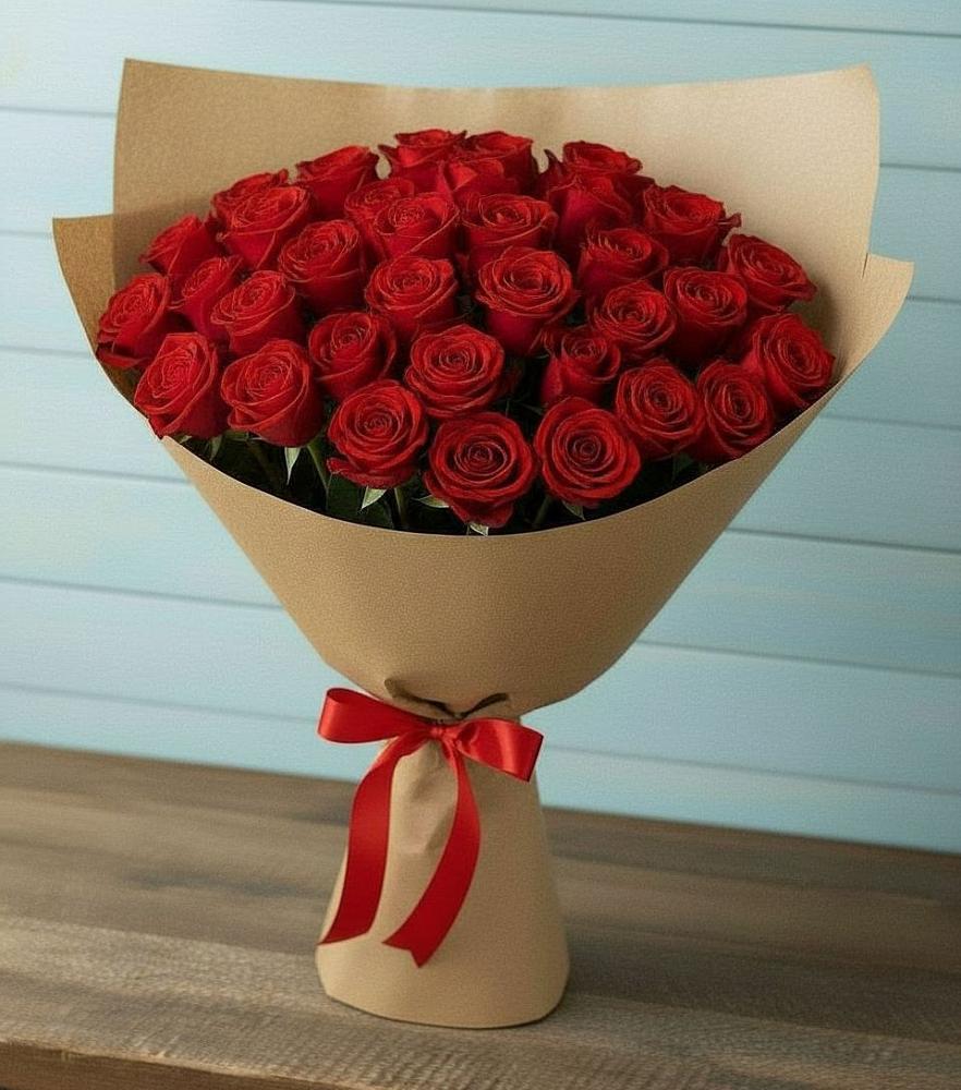 Букет Красные розы Милано в Красном Яре Омской области