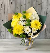 Букет цветов из:  Хризантемы в Красном Яре Омской области