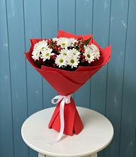 Букет цветов из:  Хризантемы в Красном Яре Омской области