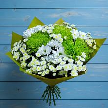 Букет цветов из:  Хризантемы в Красном Яре Омской области