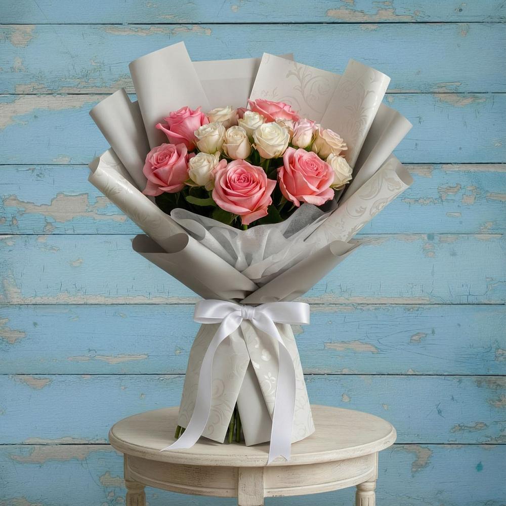 Букет цветов из: Розы в Красном Яре Омской области