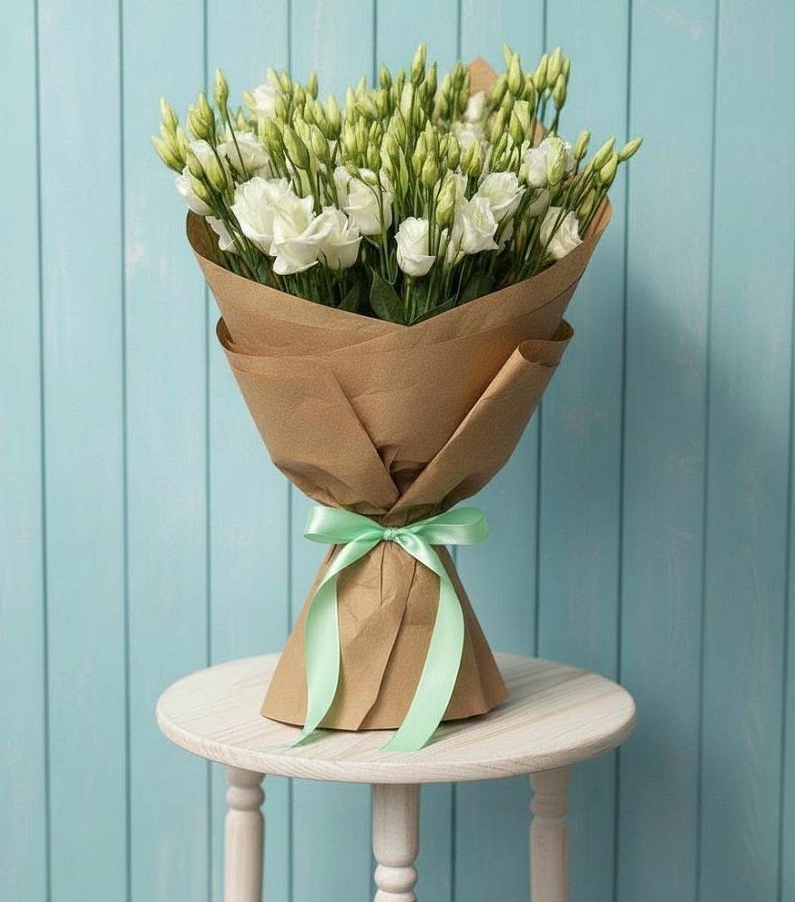 Букет цветов из: Лизиантусы в Красном Яре Омской области