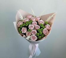 Букет цветов из:  Розы и Хризантемы в Красном Яре Омской области