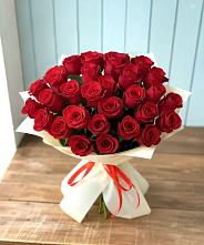 Букет 29 Красных роз в Красном Яре Омской области