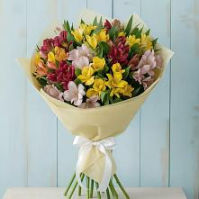 Букет цветов из:  Альстромерии в Красном Яре Омской области