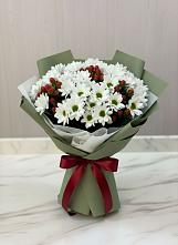 Букет цветов из:  Хризантемы в Красном Яре Омской области