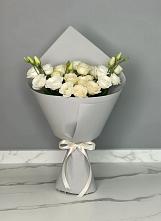 Букет цветов из:  Розы и Лизиантусы в Красном Яре Омской области